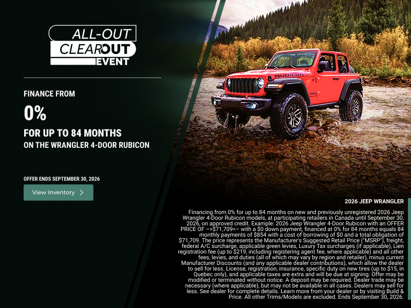 Get the 2026 Jeep Wrangler!