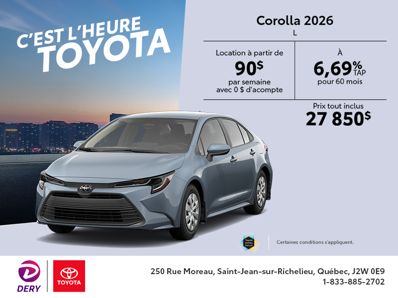 Toyota Corolla 2026