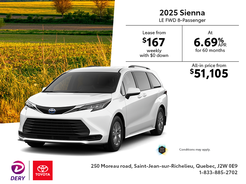 2025 Toyota Sienna Hybrid