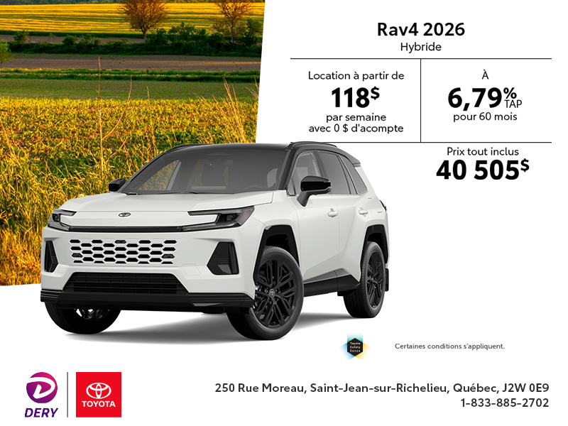 Toyota RAV4 Hybride 2026
