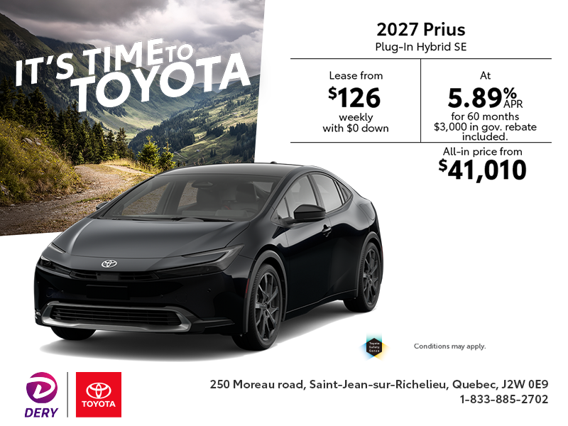 2027 Toyota Prius Plug-In Hybrid