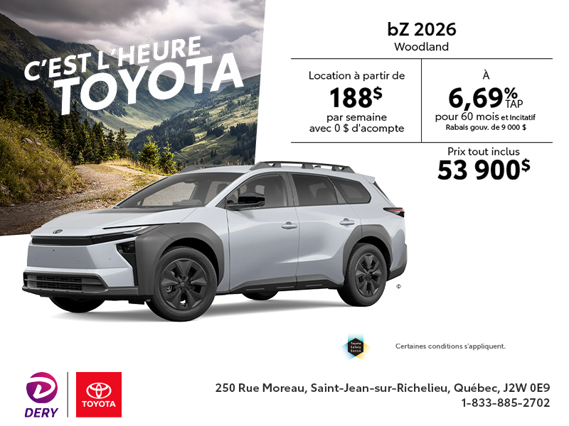 Toyota bZ Woodland 2026