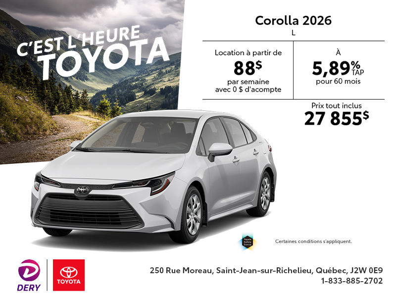 Toyota Corolla 2026