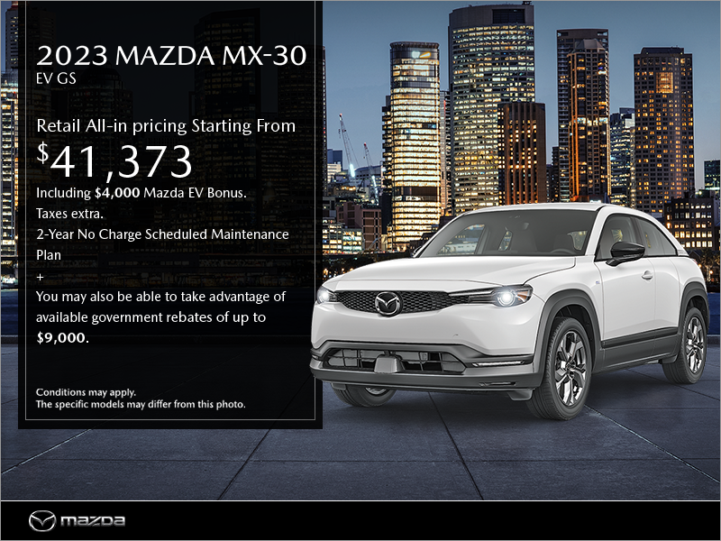Get the 2023 Mazda MX-30 today!