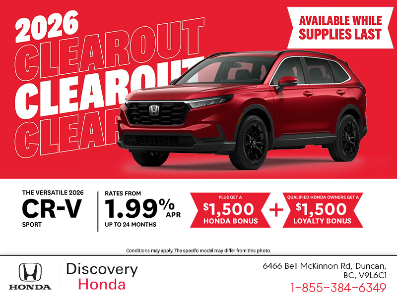Get the 2026 Honda CR-V! 