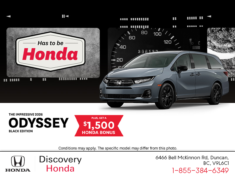 Get the 2026 Honda Odyssey!