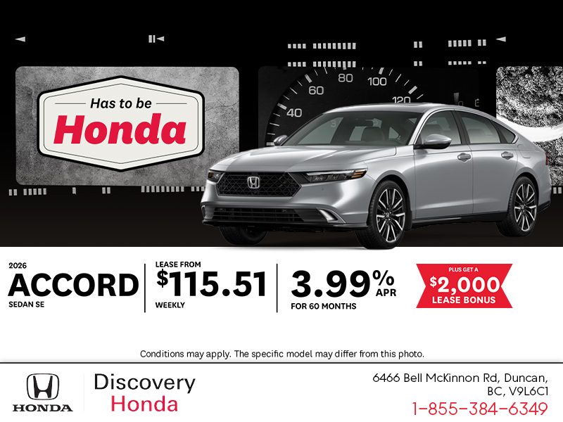 Get the 2026 Honda Accord!