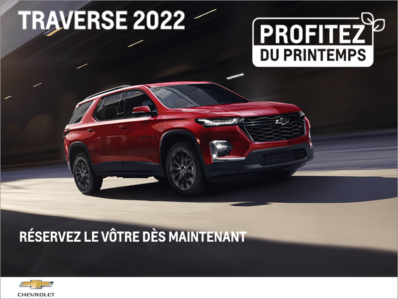 Procurez-vous le Chevrolet Traverse 2022