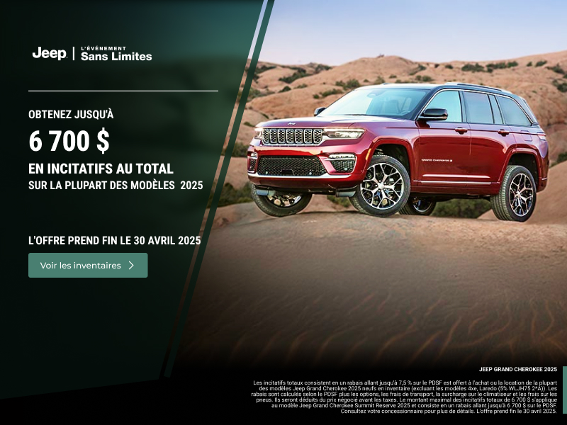 L'événement mensuel de Jeep