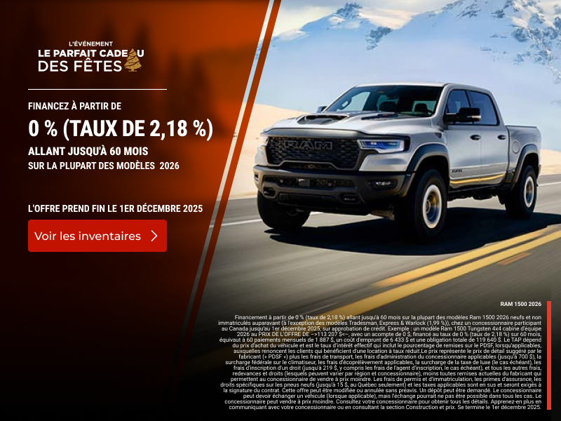 L'événement mensuel RAM