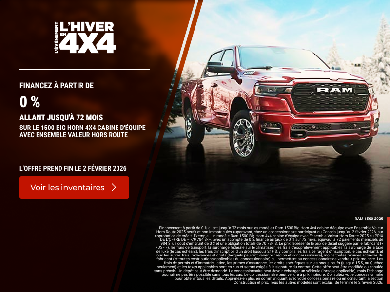 L'événement mensuel RAM