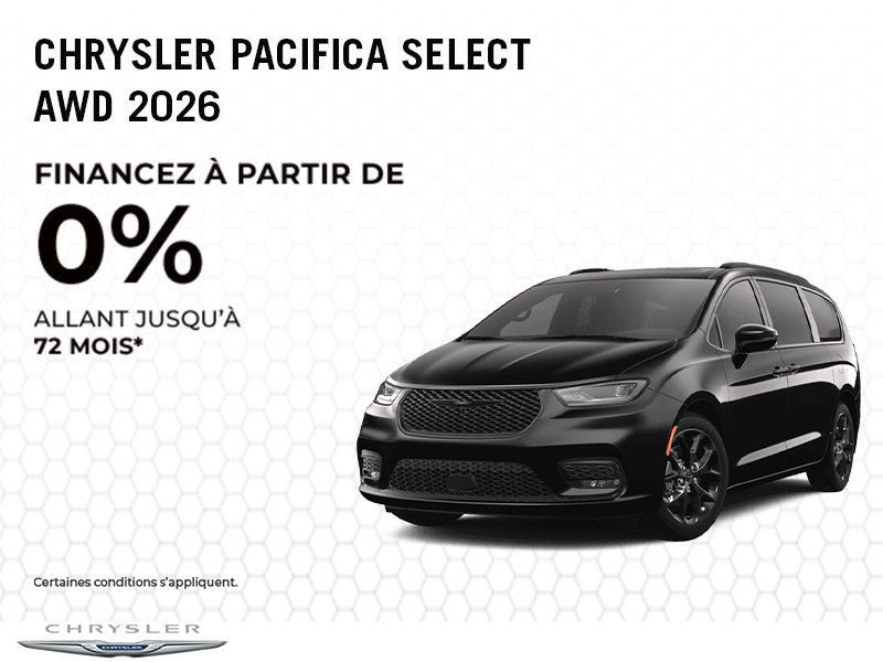 Chrysler Pacifica Select AWD 2026