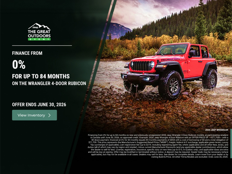 Get the 2026 Jeep Wrangler!