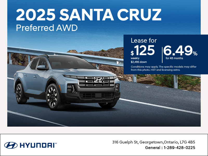 Get the 2025 Hyundai Santa Cruz