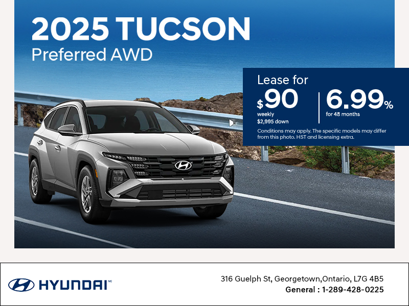 Get the 2025 Hyundai Tucson