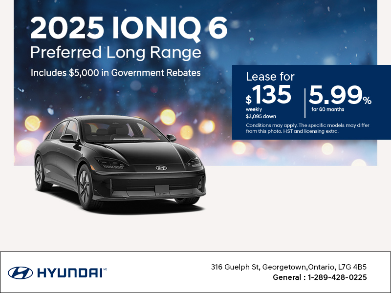 Get the 2025 Hyundai IONIQ 6