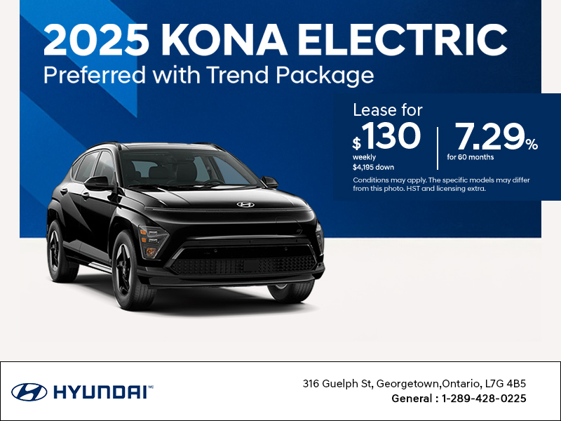 Get the 2025 Hyundai KONA Electric