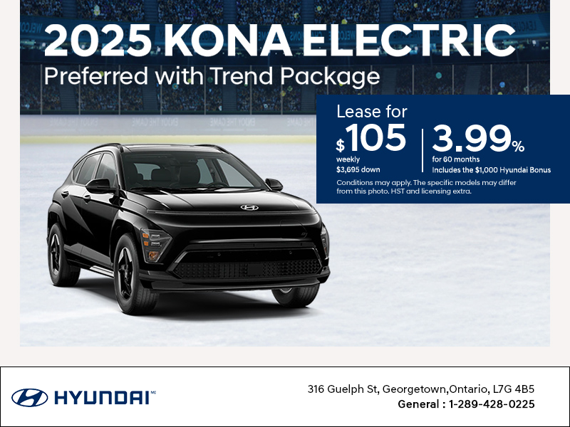 Get the 2025 Hyundai KONA Electric