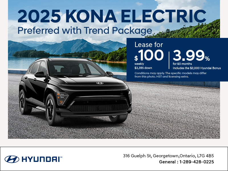Get the 2025 Hyundai KONA Electric