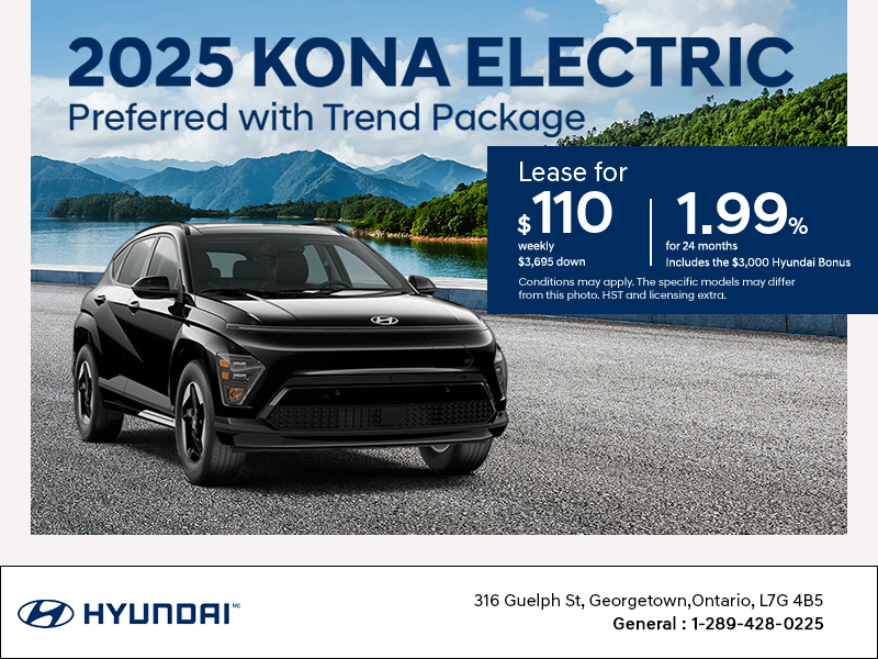 Get the 2025 Hyundai KONA Electric