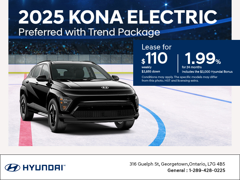 Get the 2025 Hyundai KONA Electric