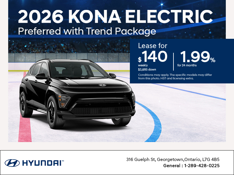 Get the 2026 Hyundai KONA Electric