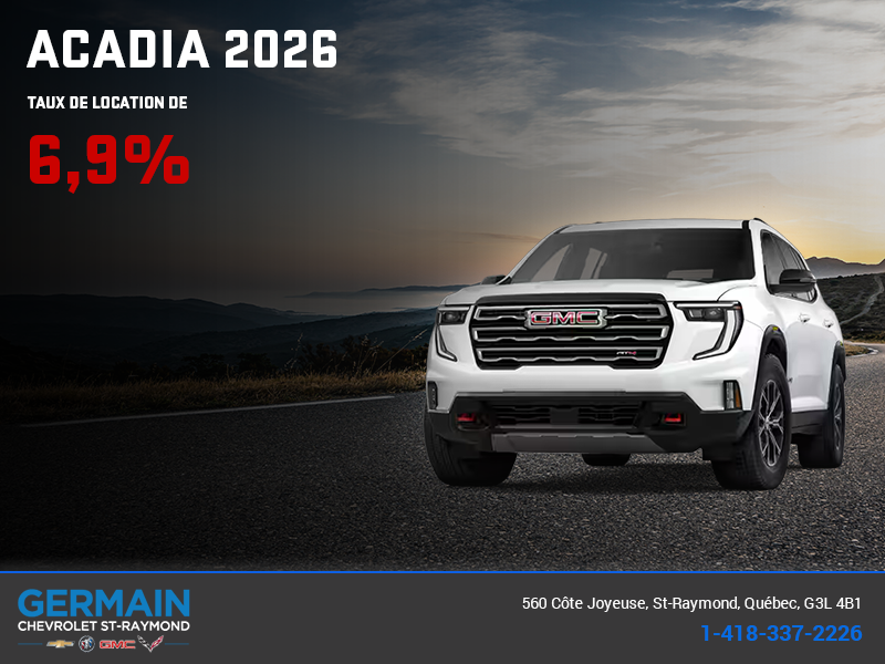 Le GMC Acadia 2026 