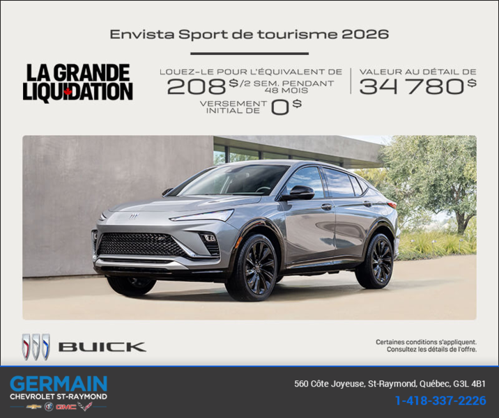 Procurez-vous la Buick Envista 2026