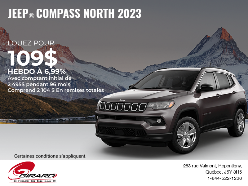 Conduisez un Jeep Compass 2023!