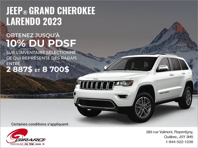 Conduisez un Jeep Grand Cherokee 2023!