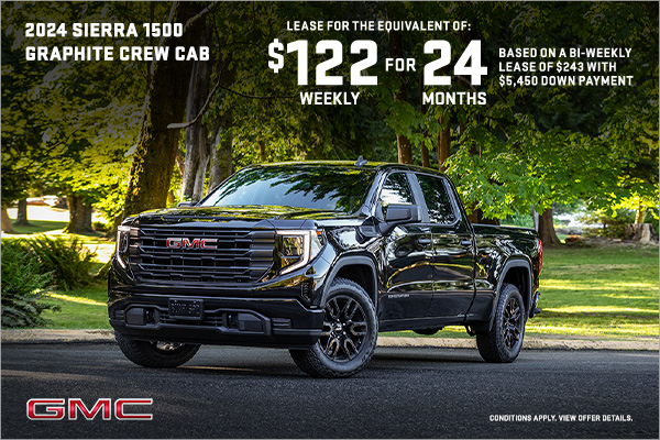 The 2024 GMC Sierra 1500 Graphite Crew Cab