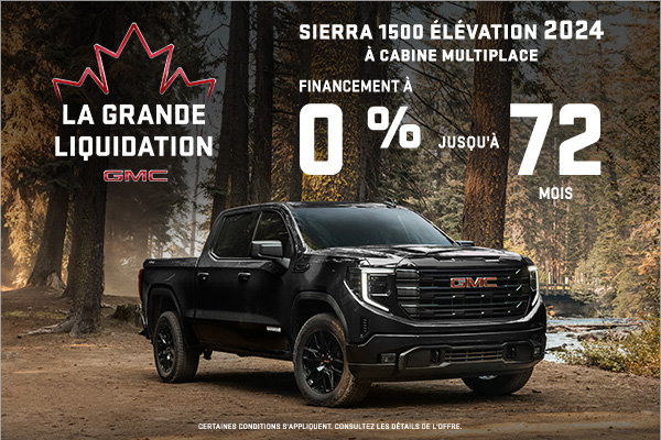 Le GMC Sierra 1500 élévation à cabine multiplace 2024