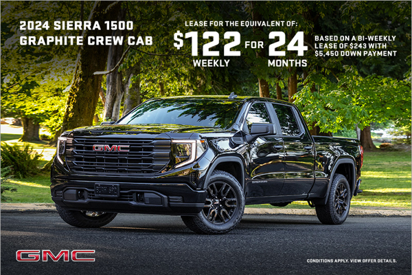 The 2024 GMC Sierra 1500 Graphite Crew Cab