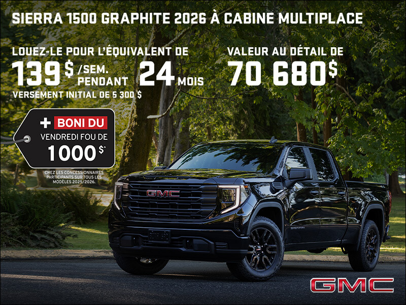 Le GMC Sierra 1500 2026