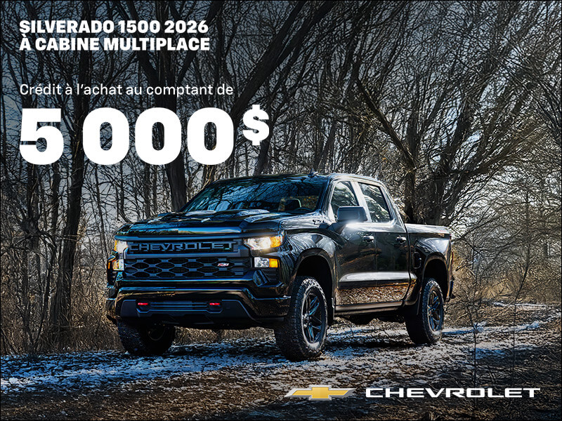 Procurez-vous le Chevrolet Silverado 1500 2026
