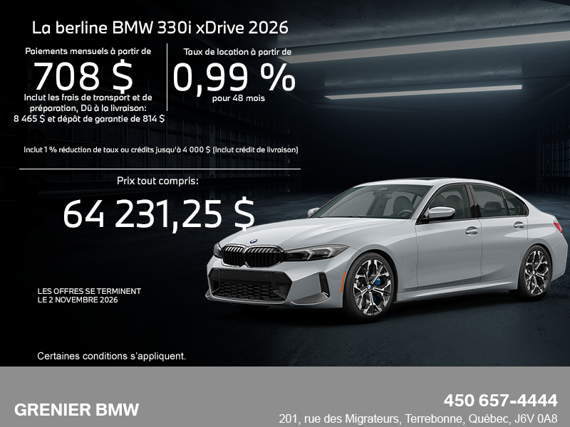 BMW 3 Series Sedan 2026