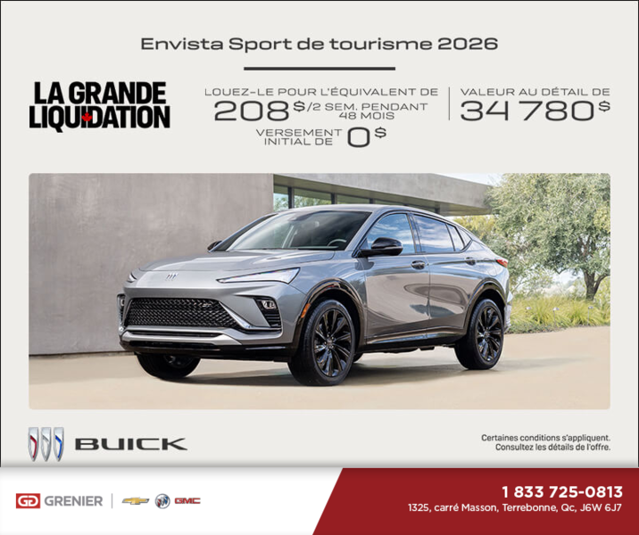 Procurez-vous la Buick Envista 2026