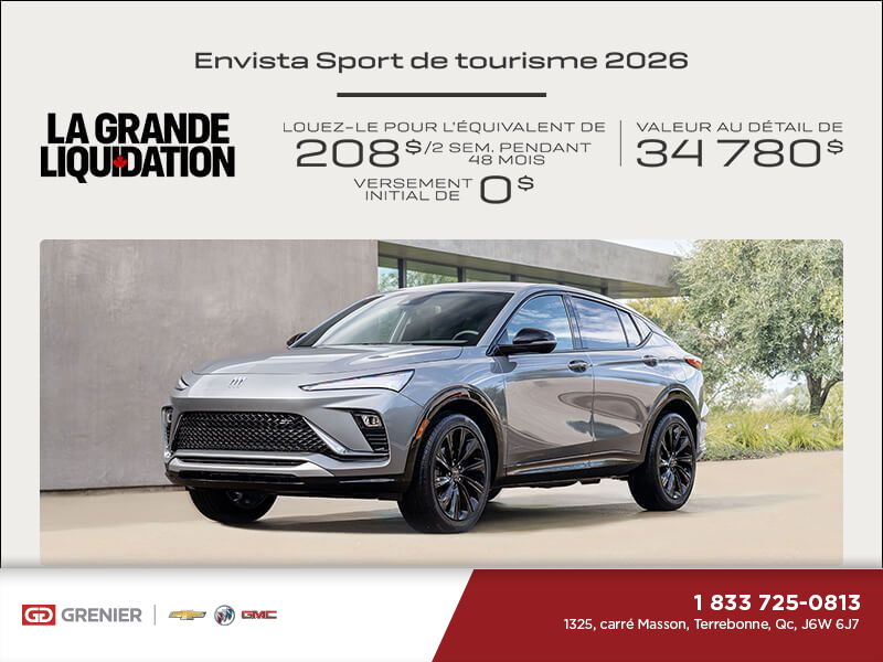 Procurez-vous la Buick Envista 2026