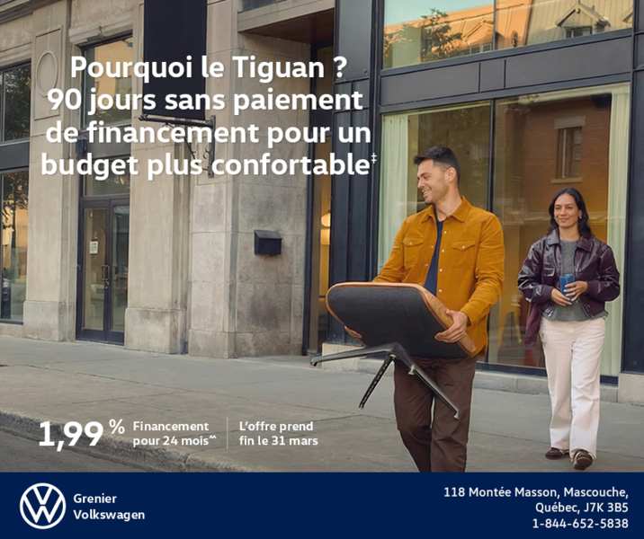 Procurez-vous le Volkswagen Tiguan 2026