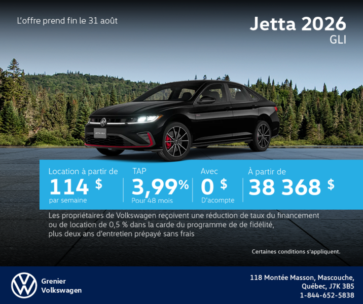 Volkswagen Jetta GLI 2026