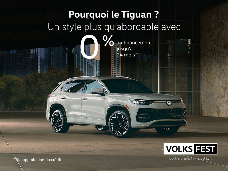Procurez-vous le Volkswagen Tiguan 2026