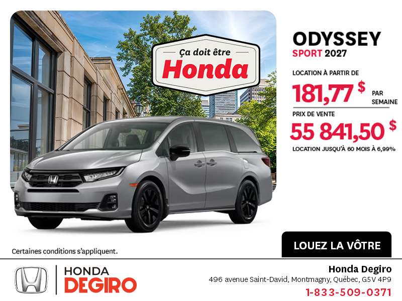 Honda Odyssey 2027