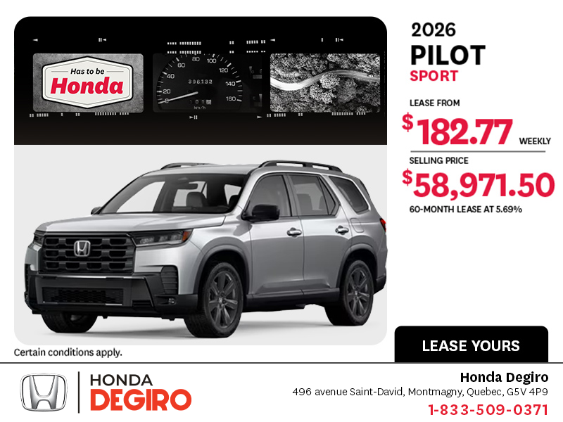 2026 Honda Pilot