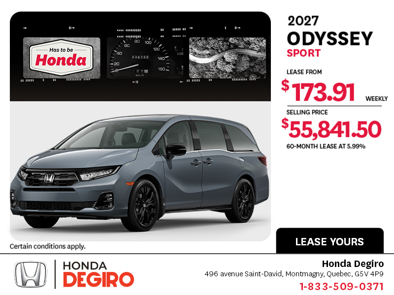 2027 Honda Odyssey