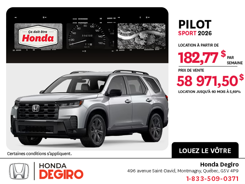 Honda Pilot 2026