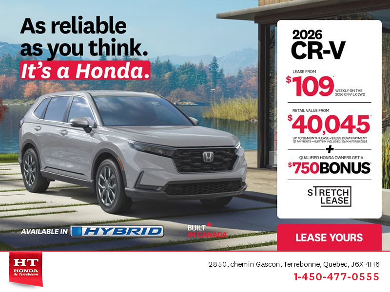 Get the 2026 Honda CR-V!