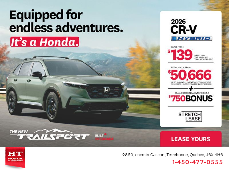 Get the 2026 Honda CR-V Hybrid!