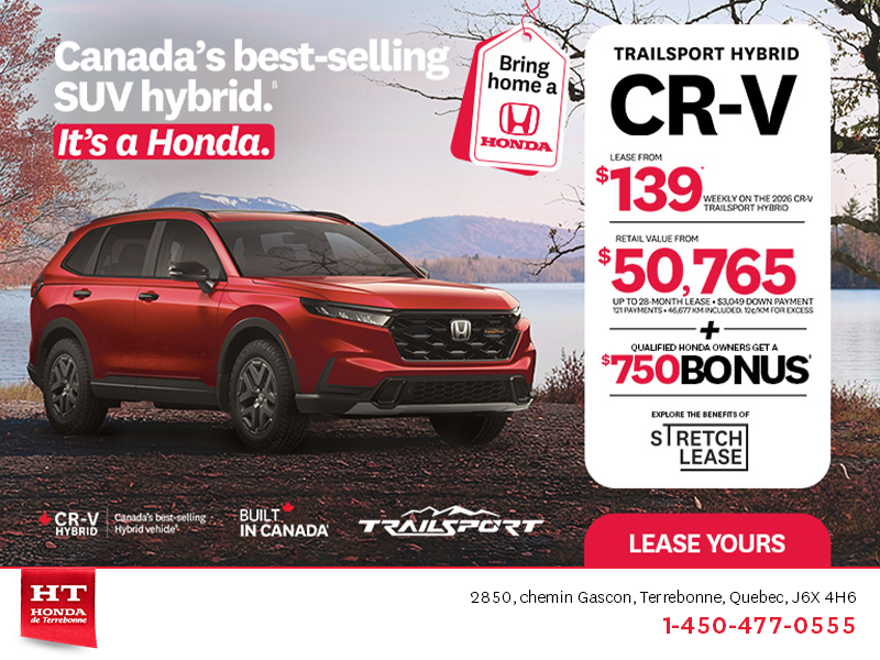 Get the 2026 Honda CR-V Hybrid!