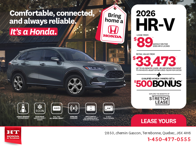 Get the 2026 Honda HR-V!