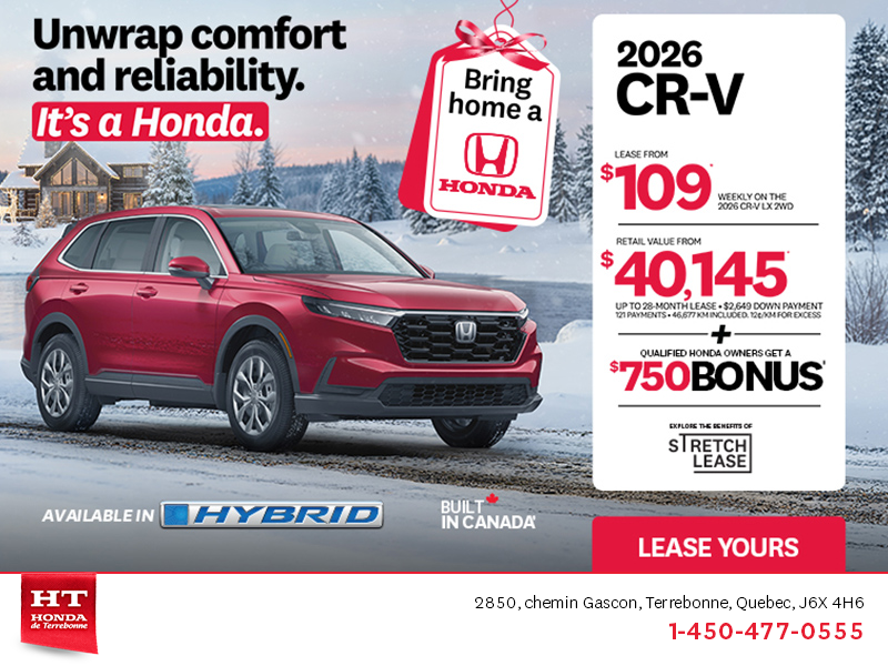 Get the 2026 Honda CR-V! 